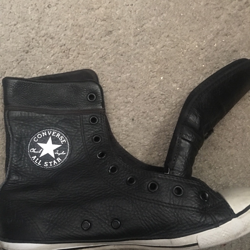 COPY - Leather Converse high tops
